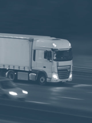 Image of a truck on a motorway