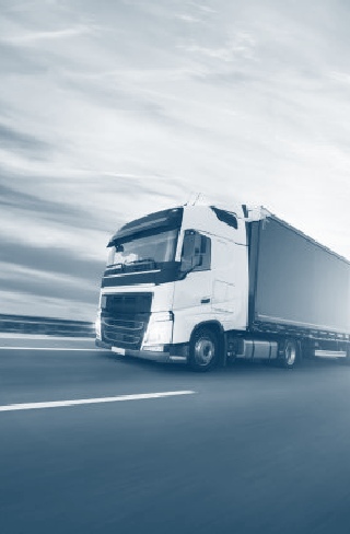 Image of a truck on a motorway